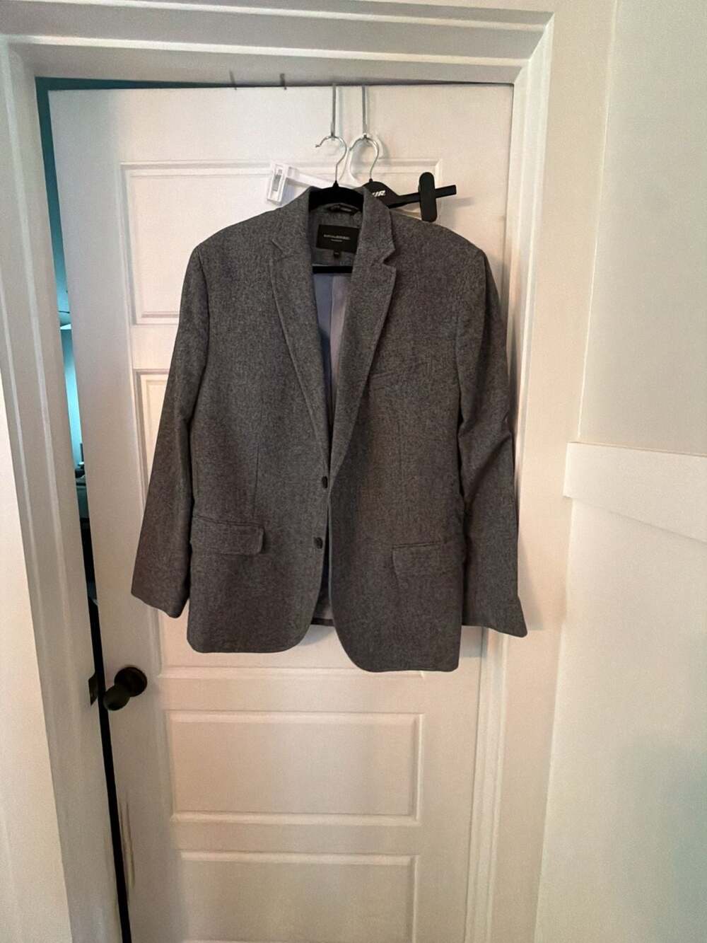 Banana Republic Tailored Fit Blazer Gray 44R Made of Italian Fabric